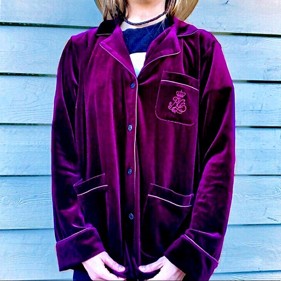 SOLD - Ralph Lauren Velvet Top - Picture 2 of 9